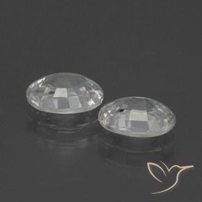 Gemas de Circón Blanco natural de 2.49 ct, Ovalada, VS