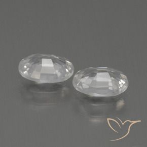 Gemas de Circón Blanco cálido natural de 2.15 ct, Ovalada, VS