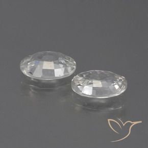 Gemas de Circón Blanco natural de 2.21 ct, Ovalada, VS