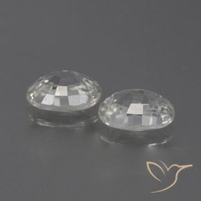 Gemas de Circón Blanco cálido natural de 2.54 ct, Ovalada, VS