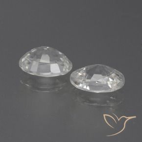 Gemas de Circón Blanco natural de 2.45 ct, Ovalada, VS