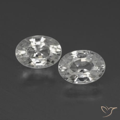 2.44ctw Natural Blanco cálido Circón, Ovalada, VVS