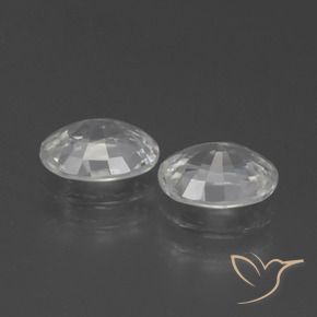 Gemas de Circón Blanco natural de 2.45 ct, Ovalada, VS