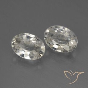 Gemas de Circón Blanco cálido natural de 2.28 ct, Ovalada, VVS