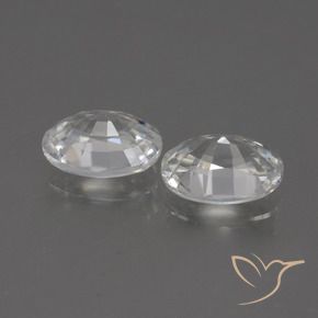 Gemas de Circón Blanco cálido natural de 2.51 ct, Ovalada, VVS