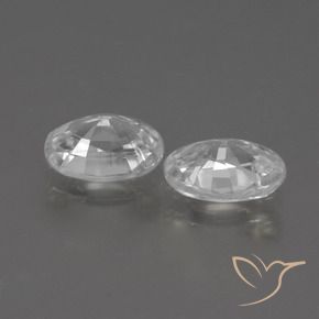 Gemas de Circón Blanco natural de 2.26 ct, Ovalada, VS
