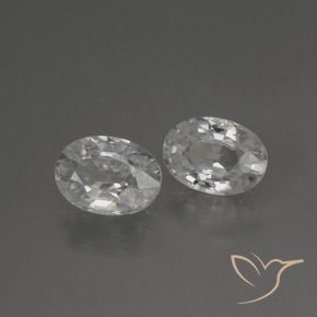 Gemas de Circón Blanco natural de 2.30 ct, Ovalada, VS