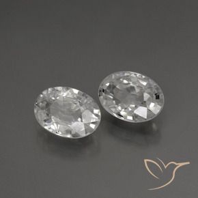 Gemas de Circón Blanco natural de 2.23 ct, Ovalada, VS