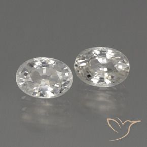 Gemas de Circón Blanco cálido natural de 2.70 ct, Ovalada, VS