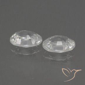 Gemas de Circón Blanco natural de 2.53 ct, Ovalada, VS