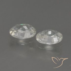 Gemas de Circón Blanco cálido natural de 2.38 ct, Ovalada, VS