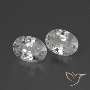 Gemas de Circón Blanco natural de 2.26 ct, Ovalada, VS