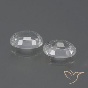 Gemas de Circón Blanco natural de 2.54 ct, Ovalada, VVS