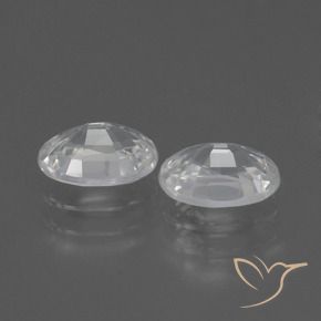 Gemas de Circón Blanco natural de 2.36 ct, Ovalada, VVS