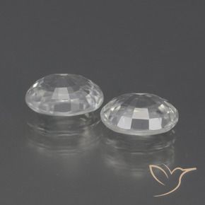 Gemas de Circón Blanco natural de 2.59 ct, Ovalada, VVS-VS