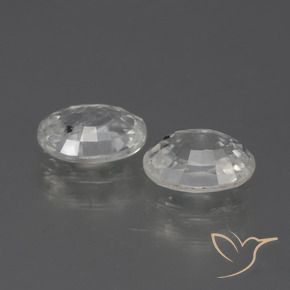 Gemas de Circón Blanco natural de 2.53 ct, Ovalada, VS