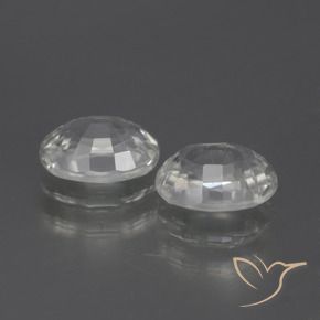 Gemas de Circón Blanco natural de 2.68 ct, Ovalada, VVS