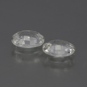 Gemas de Circón Blanco natural de 2.28 ct, Corte Óvalo, VVS