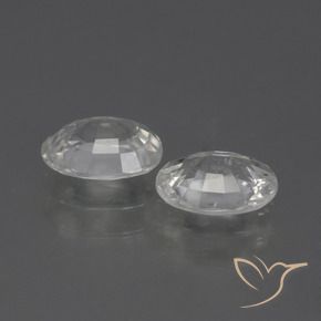 Gemas de Circón Blanco natural de 2.30 ct, Ovalada, VS