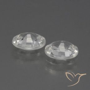 Gemas de Circón Blanco natural de 2.18 ct, Ovalada, VVS-VS