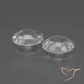 Gemas de Circón Blanco natural de 2.49 ct, Ovalada, VVS
