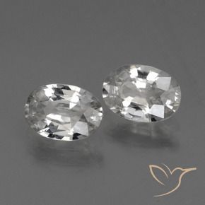 Gemas de Circón Blanco natural de 2.33 ct, Ovalada, VS