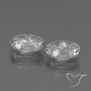 Gemas de Circón Blanco natural de 2.33 ct, Ovalada, VS
