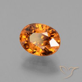 Circón Naranja albaricoque natural de 2.30 ct, Ovalada, VS