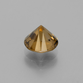 Circón amarillo natural de 2,61 ct, corte redondo, VVS