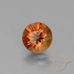 Circón Naranja medio natural de 2.30 ct, Redondo, VS