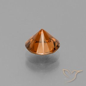 Circón Naranja medio natural de 2.30 ct, Redondo, VS