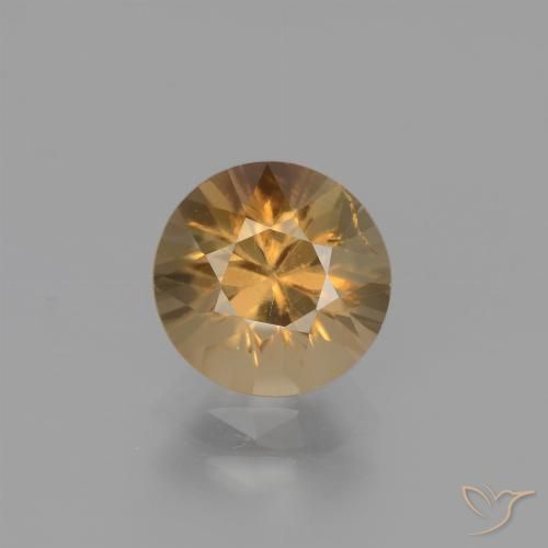 1.95ct Natural Durazno dorado Circón, Redondo, VS