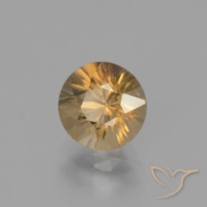 Circón Durazno dorado natural de 1.95 ct, Redondo, VS