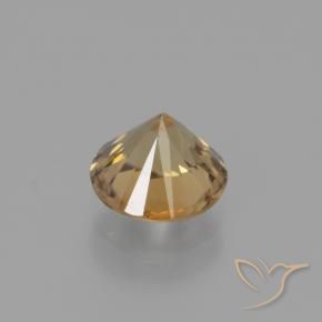 Circón Durazno dorado natural de 1.95 ct, Redondo, VS
