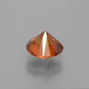 Circón Naranja dorado natural de 1.82 ct, Corte Redondo, VVS-VS