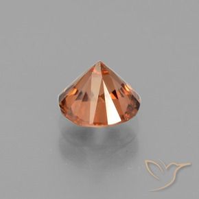 Circón Naranja rojizo oscuro natural de 1.81 ct, Redondo, VVS