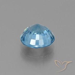 Circón Azul natural de 3.75 ct, Redondo, VS