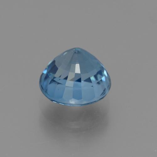 Circón Azul natural de 4.14 ct, Corte Redondo, VVS