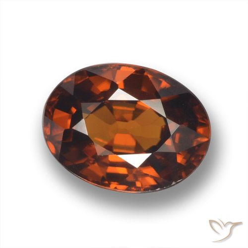 2.03ct Natural Marrón jengibre Circón, Ovalada, VVS