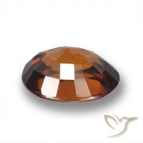 Circón Marrón jengibre natural de 2.03 ct, Ovalada, VVS