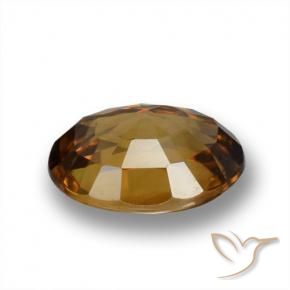 Circón Naranja terroso natural de 1.87 ct, Ovalada, VVS-VS
