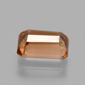Circón Naranja medio natural de 1.70 ct, corte esmeralda, VVS