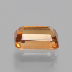 Circón naranja natural de 1,05 ct, corte esmeralda, VVS