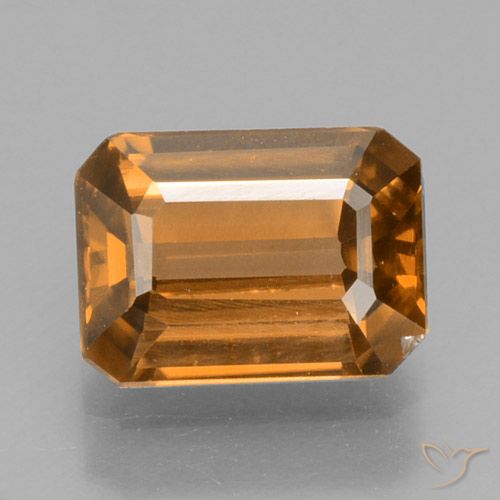 1.41ct Natural Naranja medio Circón, corte esmeralda, VS-SI