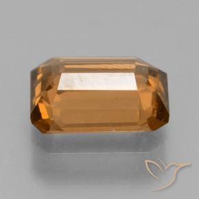 Circón Naranja medio natural de 1.41 ct, Corte Octágono / Esmeralda, VS-SI