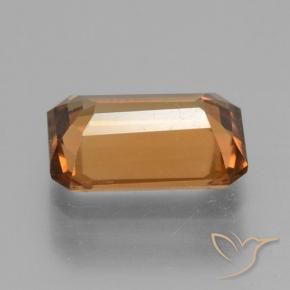 Circón Naranja medio natural de 1.19 ct, Corte Octágono / Esmeralda, VVS