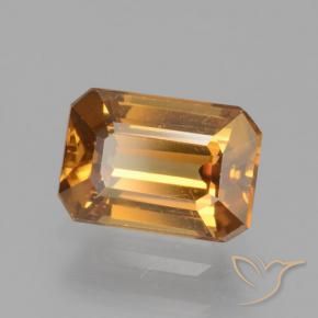 Circón Marrón naranja natural de 1.55 ct, Corte Octágono / Esmeralda, VVS-VS