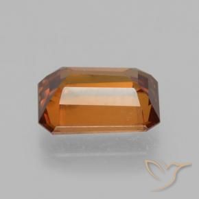 Circón Naranja medio natural de 1.61 ct, Corte Octágono / Esmeralda, VVS