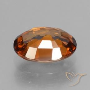 Circón Naranja oscuro natural de 1.85 ct, Ovalada, VVS