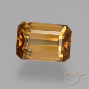 Circón Marrón naranja natural de 1.44 ct, Corte Octágono / Esmeralda, VVS-VS